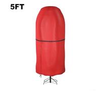 Besttoolifes Sac de rangement vertical pour sapin de Noël, avec sangles réglables et fermeture éclair pour arbres artificiels jusqu'à 2,7 m, protection contre la poussière et les insectes (rouge, 1,5