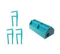 Besttoolifes Scriber parallèle pour le travail du bois, avec échelle claire et réglage multi-marges, pour un marquage précis de menuisier sur les surfaces en bois, plastique ABS bleu (A)