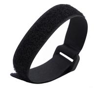 Besttoolifes Serre-câble noir pour vélo de montagne - Sangle de fixation en nylon robuste - 200 mm de long x 20 mm de large - Réutilisable pour attacher des sangles Velcro pour porte-bagages et