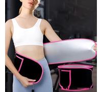 Besttoolifes Silver Ion Ceinture amincissante pour la transpiration thermogénique et le soutien du dos, ceinture de sudation réglable pour entraînement de perte de poids, ceinture d'entraînement en