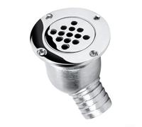 Besttoolifes Siphon de sol pour bateau, 9,2 x 5,7 x 11,5 cm | 9,2 x 5,7 x 11,5 cm, coude pour terrasse, acier inoxydable 316, design à boule flottante empêchant le blocage