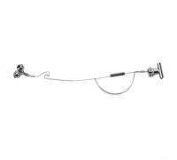 Besttoolifes Sonnette de canne à pêche en acier inoxydable avec clip de fixation durable pour la pêche - Indicateur de morsure en métal compatible avec les cannes à pêche de 818 cm - Alarme pour eau