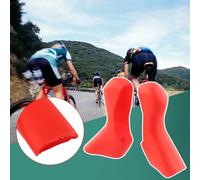 Besttoolifes Str7020 Housse de protection en gel de silice de rechange compatible avec barre de frein et levier de vitesse de route Compatible avec les supports de levier de vitesses (rouge)