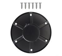 Besttoolifes Support de base de table pour camping-cars et camping-cars | Socle rond encastré | Base de pied de table en aluminium | Compatibilité 013-1112 | Noir