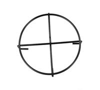 Besttoolifes Support de casserole en métal pour cuisine et grillades en plein air, diamètre de 19,8 cm, support en fer noir résistant à la chaleur, feu de camp et utilisation sur la terrasse