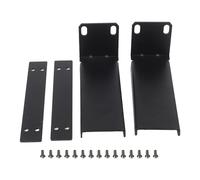 Besttoolifes Support de montage en métal, 2 mm d'épaisseur, en métal durable, pour récepteur sans fil SLX4, microphone sans fil, noir, comprend des vis pour un ajustement sûr (2 en 1)