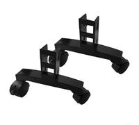 Besttoolifes Support de pied réglable avec roulettes pour chauffage infrarouge, base de support mobile compatible avec la plupart des cadres de 3 cm d'épaisseur, support robuste pour la maison (noir)