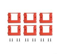 Besttoolifes Support mural de batterie pour batteries Einhell Power X-Change 18 V, lot de 6 ABS rouge pour station d'accueil de batterie pour atelier et chantier de construction