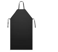 Besttoolifes Tablier imperméable en PVC aspect cuir pour cuisine et boucher, tablier industriel très résistant, noir roi