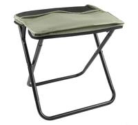 Besttoolifes Tabouret de camping mobile en tissu carbone avec cadre en acier durable et siège pliable Oxford compact pour poids plume pour la randonnée et la pêche (vert, taille L)