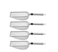 Besttoolifes Tamis de jardin multi-mailles en acier inoxydable - Outil de tamisage de terre, compost, litière pour animaux domestiques et sable avec mailles de 1,5/2,8/4,3/5,0 mm, écran de pelle