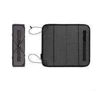 Besttoolifes Tapis de siège portable en nylon hydrofuge compatible avec le camping, l'alpinisme, les pique-niques, la randonnée, les voyages en plein air, compact (noir)