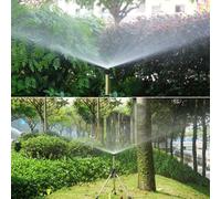 Besttoolifes Tête d'arrosage en laiton G1/2 réglable à 360°, construction en laiton durable, pression de 1 à 3 bars, débit de 30 à 210 l/h, diamètre de pulvérisation de 6 à 8 m, pour jardin (8 pièces)