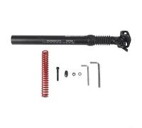 Besttoolifes Tige de selle absorbant les chocs - Angle de 350 mm - Pour tige de selle de suspension - Vibration à ressort variable - Selle en aluminium pour un confort et une tension améliorés (304 mm