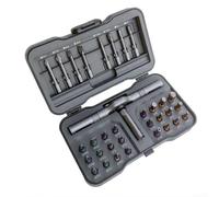 Besttoolifes Tournevis à cliquet magnétique avec contrôle de couple, kit de 32 pièces comprenant 24 embouts courts et 8 longs, design compact pour l'entretien des outils ménagers
