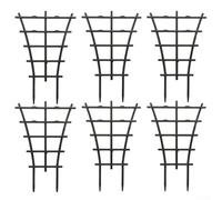 Besttoolifes Treillis de support en polypropylène noir pour une utilisation en intérieur et dans le jardin - Grille empilable de vigne grimpante, alternative à la cage de tomate, pour clématites, lys