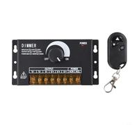 Besttoolifes Variateur d'intensité à DEL haute tension 220 V avec bouton manuel, variateur numérique haute puissance pour bandes et lumières LED unicolores, scintillement, tension constante