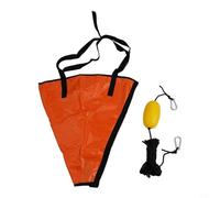 Besttoolifes XS - Ancre de dérive pour kayaks, canoës et petits bateaux - Ancre de mer en PVC avec bouée, design compact et léger, sangle renforcée très résistante, tailles S à XL