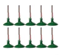 Besttoolsifes Lot de 10 lampadaires LED à échelle HO, blanc chaud avec fils | HO OO Lot de 10 lampadaires LED à échelle réduite, pour modélisme ferroviaire, pour 3 V CC blanc chaud, avec fils et
