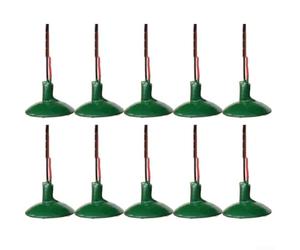 Besttoolsifes Lot de 10 lampadaires LED à échelle HO, blanc chaud avec fils | HO OO Lot de 10 lampadaires LED à échelle réduite, pour modélisme ferroviaire, pour 3 V CC blanc chaud, avec fils et