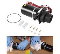 besttruck 37041-0010 Marine Hachoir électrique pour WC sous-montage pour toilettes marines électriques PAR, compatible avec Jabsco 37010 Series, 12 V, noir