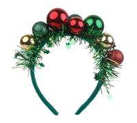 Bestvisse Serre-tête festif avec boules colorées - Coiffe de Noël amusante pour décorations de fête du Nouvel An
