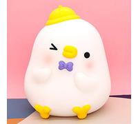 BESTWALED Poussin Mignon Tirelire Enfants Tirelires Dessins Animés Jouets Vinyle Anti-Chute Ornements Garçon Et Fille Anniversaire Noël Cadeau Chambre Décoration Artisanat L16CM,A