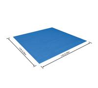 Bestway Tapis de sol 335×335 cm piscine hors-sol Fast Set™ Steel Pro/Pro Max 305cm et Hydrium™ 300cm
