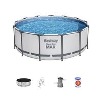 Piscine Bestway tubulaire ronde Steel Pro Max - Ø 396 x H 122 cm (Filtre à cartouche)