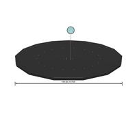 Bestway Bâche 4 saisons Flowclear ronde 457 cm noire