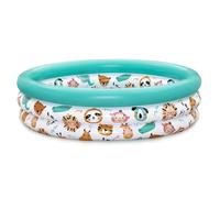 Bestway Piscine gonflable pataugeoire trois anneaux pour enfants Safari Pals 1,02 m x 25 cm