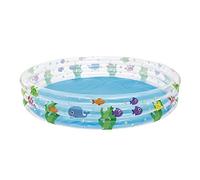 Bestway Piscine gonflable ronde Deep Dive 51005 – 3 boudins 183 x 33 cm