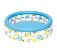 Bestway Piscine gonflable pataugeoire trois anneaux pour enfants Safari Pals 1,02 m x 25 cm