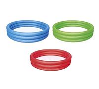 Bestway 51026 Piscine Pataugeoire Gonflable Ronde 3 Boudins 152 X 30 cm, 3 Couleurs Assorties