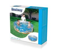 Bestway 51045 - Piscine transparente à 3 anneaux Sea Life, 150 x 53 cm, multicolore