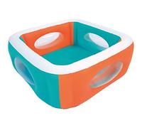 Bestway 51132 Piscine Gonflable Carrée avec Hublots Window 168 X 168 X 56 cm