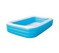 Bestway 54009 Piscine Gonflable Rectangulaire, Bleu 305cm x 183cm x 56cm
