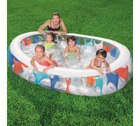 Bestway 54066B Piscine Gonflable Ovale Multicolore 234x152x51 Cm Pour Enfants