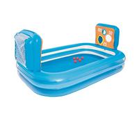 Bestway 54170 Piscine Gonflable Rectangulaire avec Jeux d'Adresse 2 Boudins 237 X 152 X 94 cm, 5 Balles Incluses