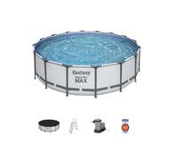 Bestway 5612Z Piscine Steel Pro Max Rond Point CM Ø 488x122 H Avec Cadre E Pompe