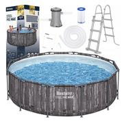 Bestway 5614X Steel Pro Max Pool Quick-Up 366 x 100 cm Gris 8in1