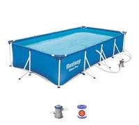 Piscine hors-sol rectangulaire en acier Pro 400x211x81cm Bestway 56424 Couleur Unique G