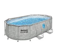 Bestway 56714 piscine hors sol Oval 7250 L Marron