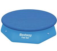 Bestway 58032 Bâche 4 saisons pour piscine hors sol Fast Set™ ronde diamètre 244 cm Bleu