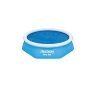 Bestway 58063E Bâche Solaire Diamètre 240 pour Piscine fast Set 274 x 76, Bleu, 240 x 240 x 1 cm