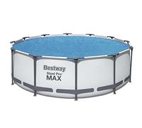 Bestway Couverture solaire Flowclear™, Ø 356 cm, pour piscines de surface rondes de 366 cm et 396 cm, bleu