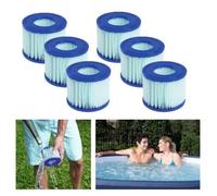 Bestway 58477 Lot de 6 cartouches filtrantes anti-microbiennes Lay-Z-Spa Taille VI/Taille 6