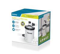 Bestway Pompe de Filtration 5 678 L avec Boules Polysphere pour Piscine Hors Sol - 27,2 cm x 27,2 cm x 42,1 cm - Gris