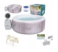 Bestway 60003 Lay-Z-Spa CANCUN AirJet bain à remous 4 personnes, gris