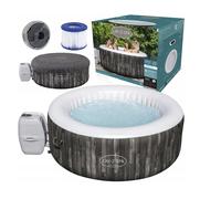 Bestway 60005 Lay-Z-Spa Bahamas AirJet bain à remous gonflable gris 4-5 places